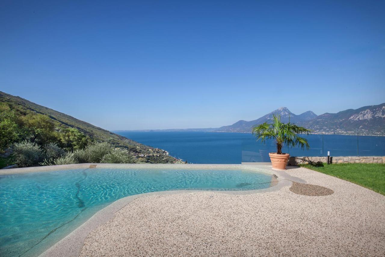 Villa Divina - Apt Icona Con Piscina E Vista Lago Castelletto Di Brenzone Eksteriør bilde