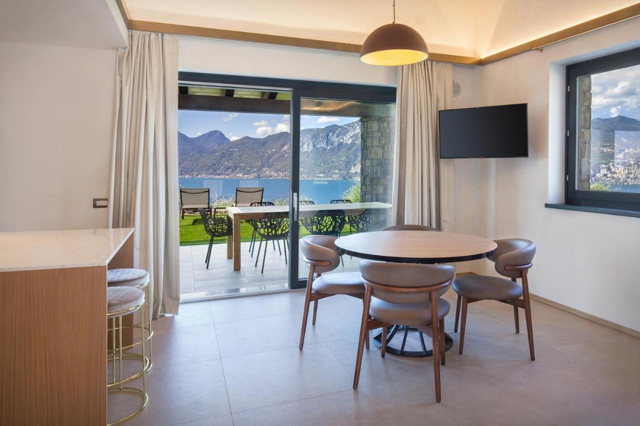 Villa Divina - Apt Icona Con Piscina E Vista Lago Castelletto Di Brenzone Eksteriør bilde