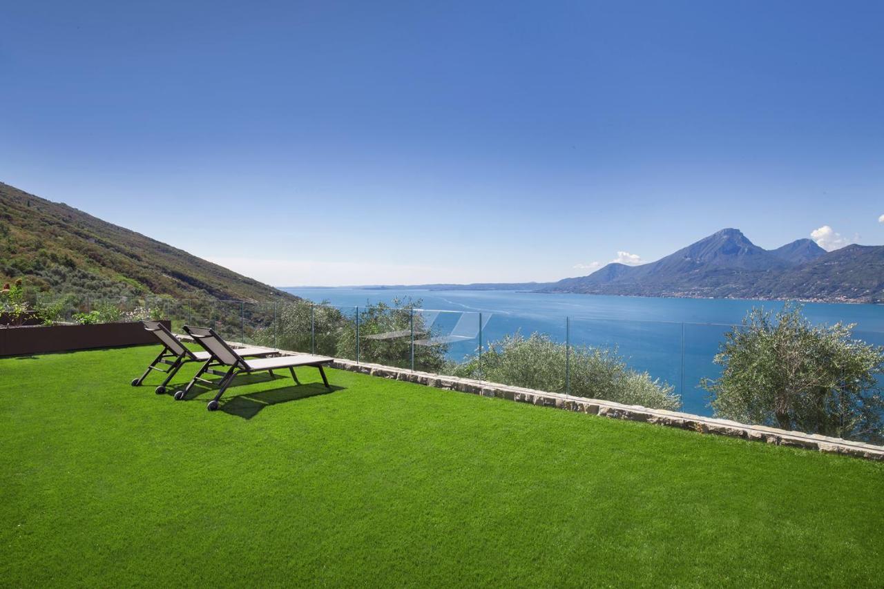 Villa Divina - Apt Icona Con Piscina E Vista Lago Castelletto Di Brenzone Eksteriør bilde